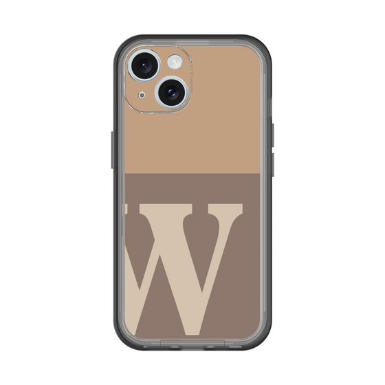 Slim Protection Premium Case［ オリジナル - initial two tone - W brown ］
