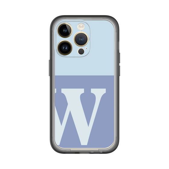 Slim Protection Premium Case［ オリジナル - initial two tone - W blue ］
