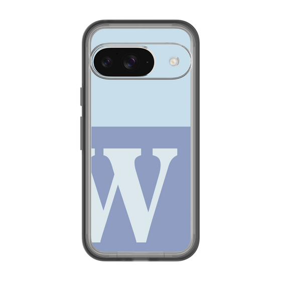 Slim Protection Premium Case［ オリジナル - initial two tone - W blue ］