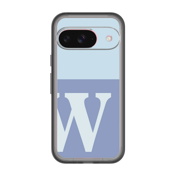 Slim Protection Premium Case［ オリジナル - initial two tone - W blue ］