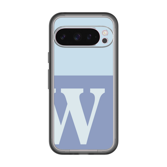 Slim Protection Premium Case［ オリジナル - initial two tone - W blue ］