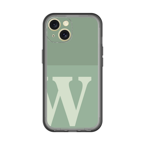 Slim Protection Premium Case［ オリジナル - initial two tone - W green ］