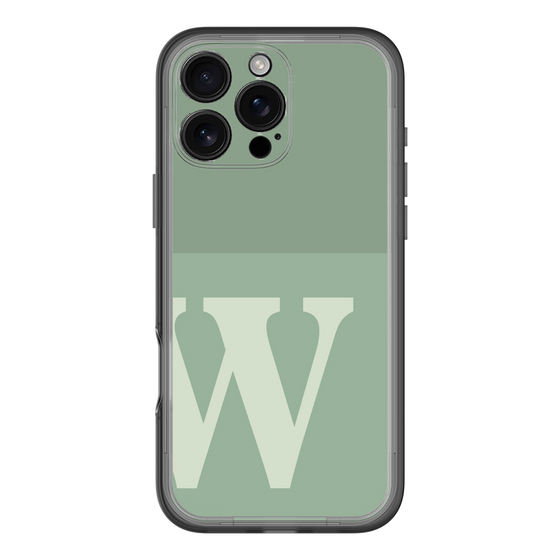 Slim Protection Premium Case［ オリジナル - initial two tone - W green ］