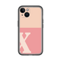 Slim Protection Premium Case［ オリジナル - initial two tone - X pink ］
