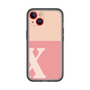 Slim Protection Premium Case［ オリジナル - initial two tone - X pink ］