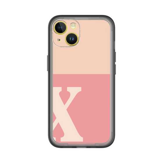 Slim Protection Premium Case［ オリジナル - initial two tone - X pink ］