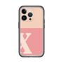 Slim Protection Premium Case［ オリジナル - initial two tone - X pink ］