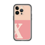 Slim Protection Premium Case［ オリジナル - initial two tone - X pink ］