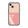 Slim Protection Premium Case［ オリジナル - initial two tone - X pink ］