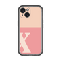 Slim Protection Premium Case［ オリジナル - initial two tone - X pink ］