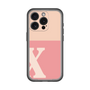 Slim Protection Premium Case［ オリジナル - initial two tone - X pink ］