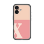 Slim Protection Premium Case［ オリジナル - initial two tone - X pink ］