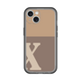 Slim Protection Premium Case［ オリジナル - initial two tone - X brown ］