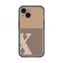 Slim Protection Premium Case［ オリジナル - initial two tone - X brown ］