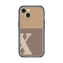 Slim Protection Premium Case［ オリジナル - initial two tone - X brown ］