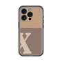 Slim Protection Premium Case［ オリジナル - initial two tone - X brown ］