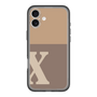 Slim Protection Premium Case［ オリジナル - initial two tone - X brown ］