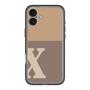 Slim Protection Premium Case［ オリジナル - initial two tone - X brown ］