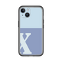 Slim Protection Premium Case［ オリジナル - initial two tone - X blue ］