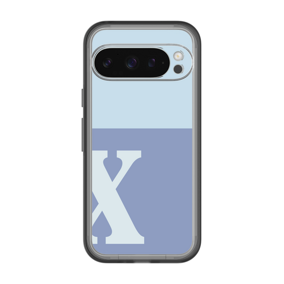 Slim Protection Premium Case［ オリジナル - initial two tone - X blue ］