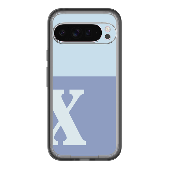 Slim Protection Premium Case［ オリジナル - initial two tone - X blue ］
