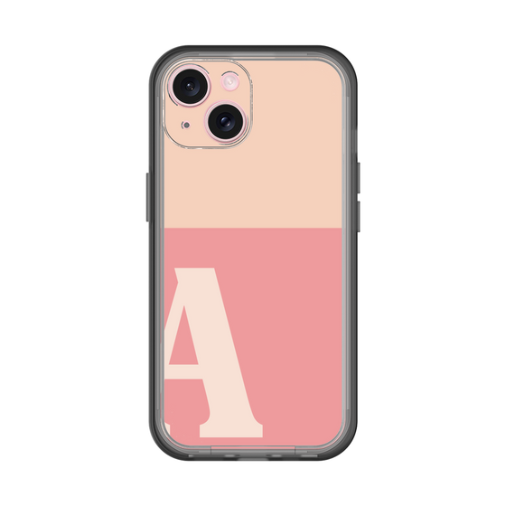 Slim Protection Premium Case［ オリジナル - initial two tone - A pink ］