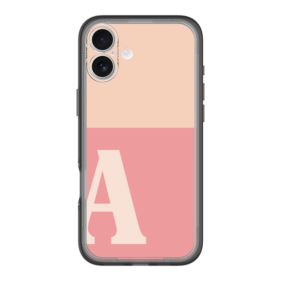 Slim Protection Premium Case［ オリジナル - initial two tone - A pink ］