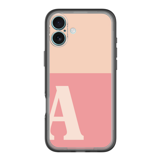 Slim Protection Premium Case［ オリジナル - initial two tone - A pink ］
