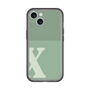 Slim Protection Premium Case［ オリジナル - initial two tone - X green ］