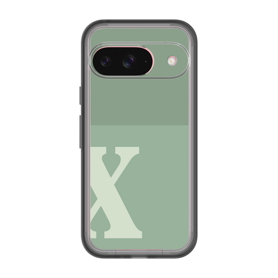 Slim Protection Premium Case［ オリジナル - initial two tone - X green ］