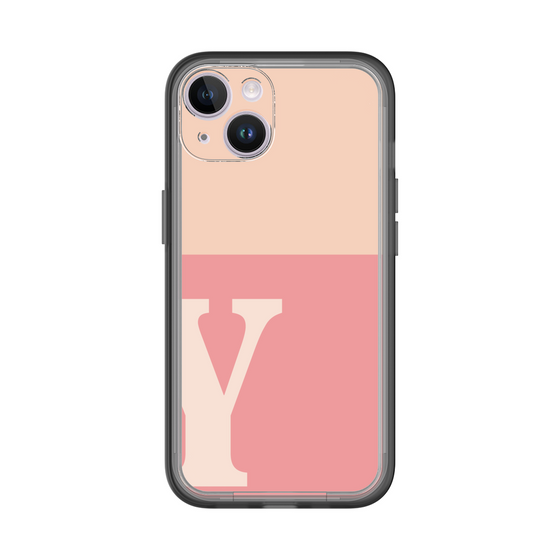 Slim Protection Premium Case［ オリジナル - initial two tone - Y pink ］
