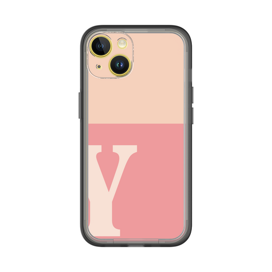Slim Protection Premium Case［ オリジナル - initial two tone - Y pink ］