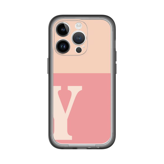 Slim Protection Premium Case［ オリジナル - initial two tone - Y pink ］