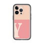 Slim Protection Premium Case［ オリジナル - initial two tone - Y pink ］