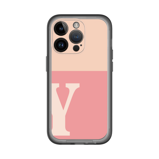 Slim Protection Premium Case［ オリジナル - initial two tone - Y pink ］
