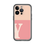 Slim Protection Premium Case［ オリジナル - initial two tone - Y pink ］