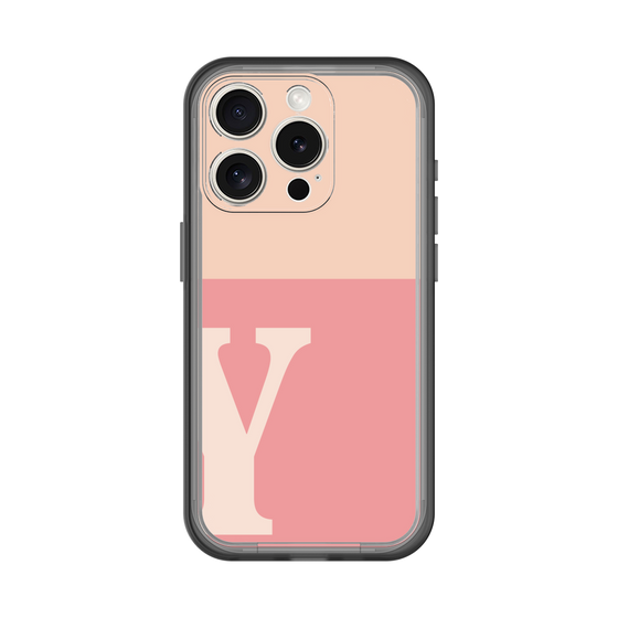 Slim Protection Premium Case［ オリジナル - initial two tone - Y pink ］