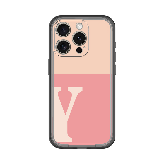Slim Protection Premium Case［ オリジナル - initial two tone - Y pink ］