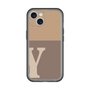 Slim Protection Premium Case［ オリジナル - initial two tone - Y brown ］