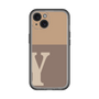 Slim Protection Premium Case［ オリジナル - initial two tone - Y brown ］