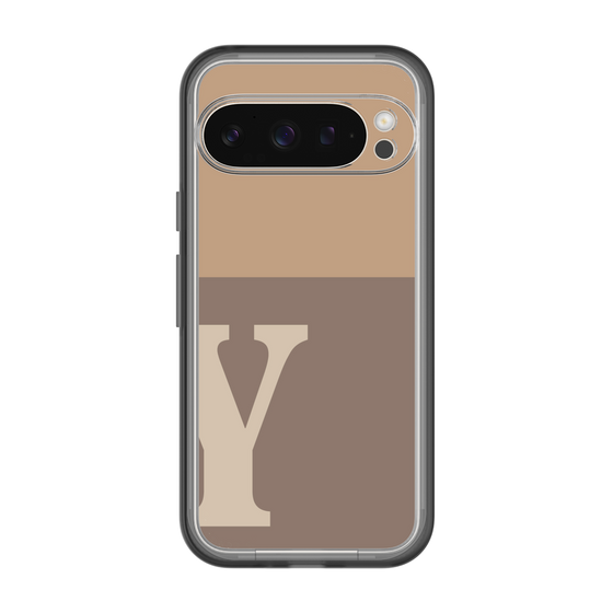 Slim Protection Premium Case［ オリジナル - initial two tone - Y brown ］
