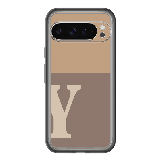 Slim Protection Premium Case［ オリジナル - initial two tone - Y brown ］