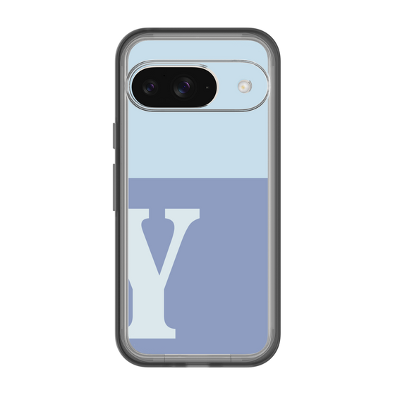 Slim Protection Premium Case［ オリジナル - initial two tone - Y blue ］