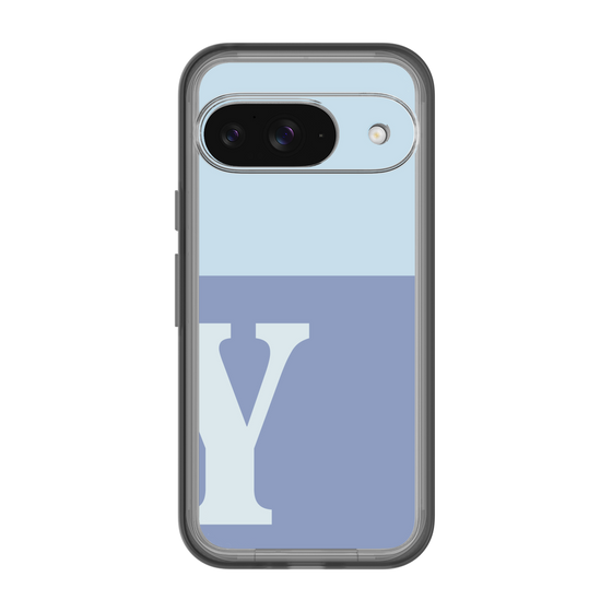 Slim Protection Premium Case［ オリジナル - initial two tone - Y blue ］