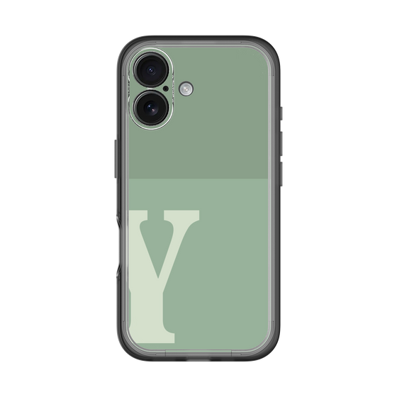 Slim Protection Premium Case［ オリジナル - initial two tone - Y green ］