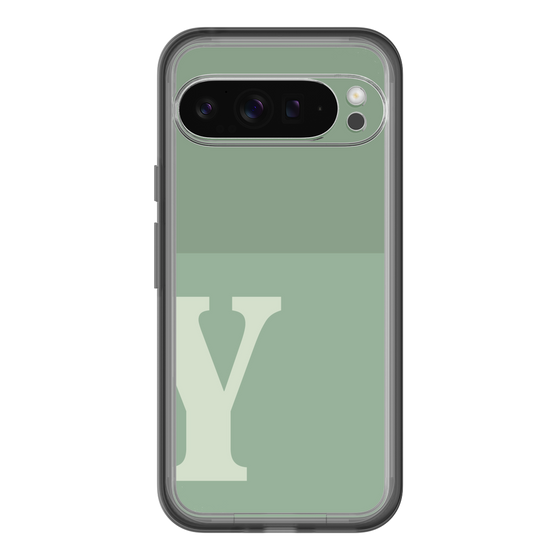 Slim Protection Premium Case［ オリジナル - initial two tone - Y green ］