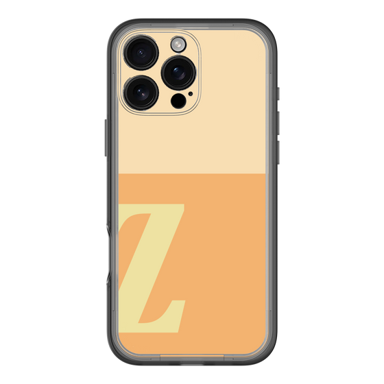 Slim Protection Premium Case［ オリジナル - initial two tone - Z orange ］