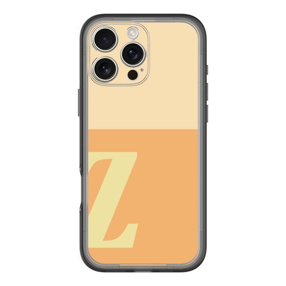 Slim Protection Premium Case［ オリジナル - initial two tone - Z orange ］