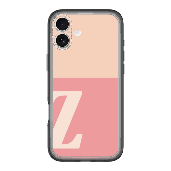 Slim Protection Premium Case［ オリジナル - initial two tone - Z pink ］