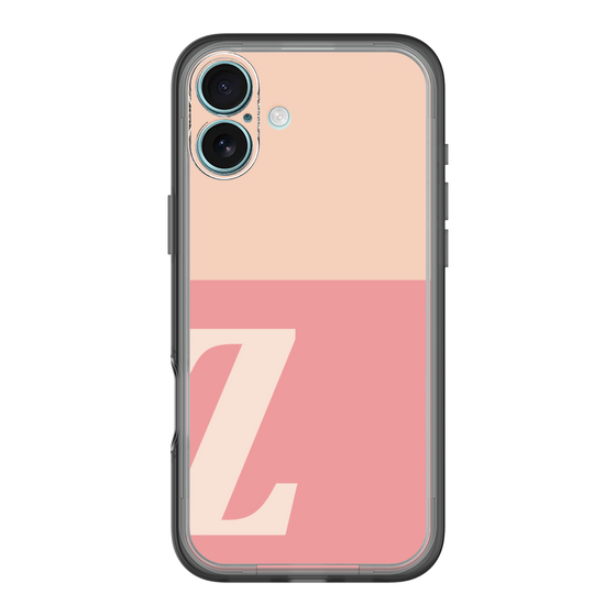 Slim Protection Premium Case［ オリジナル - initial two tone - Z pink ］
